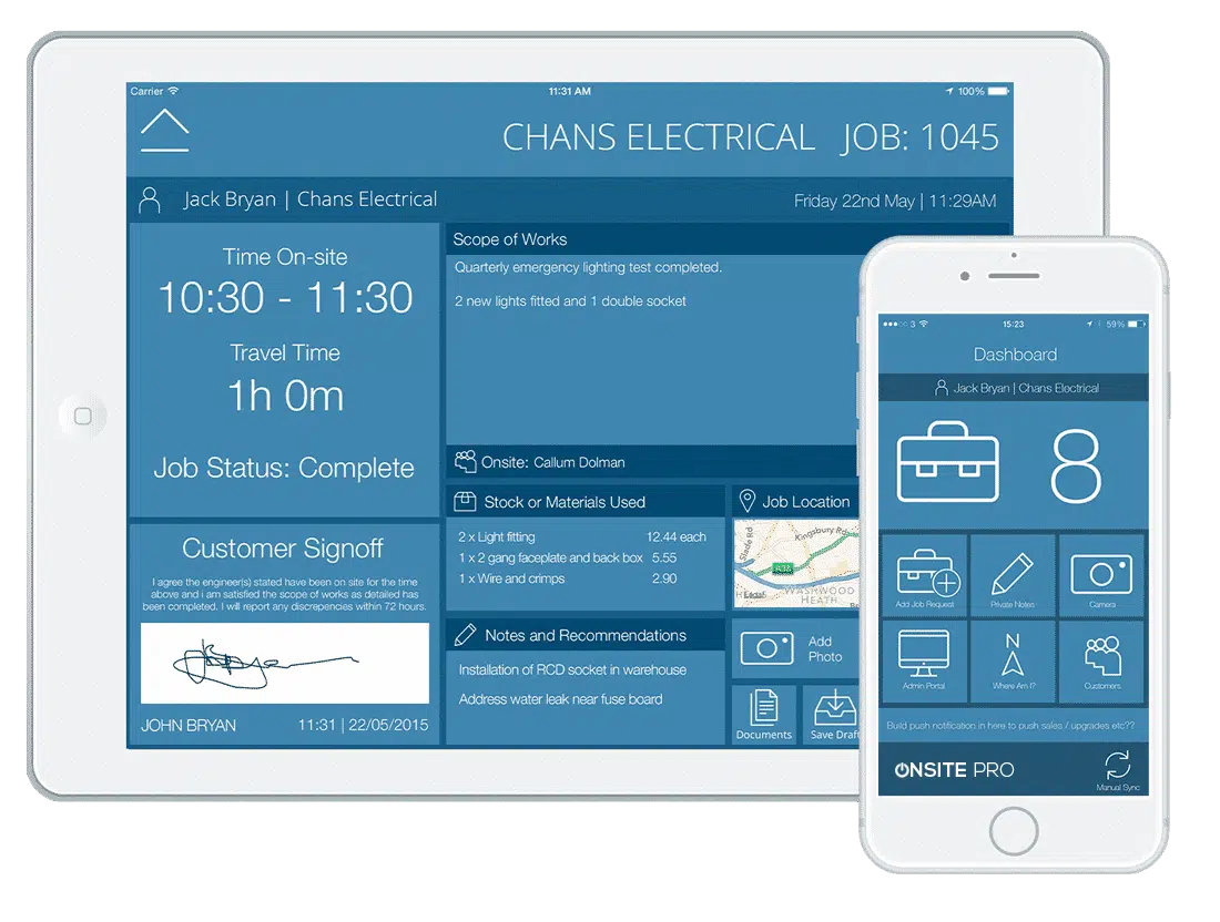 job-sheet-app-iPad-iPhone-Android-Onsite-Pro